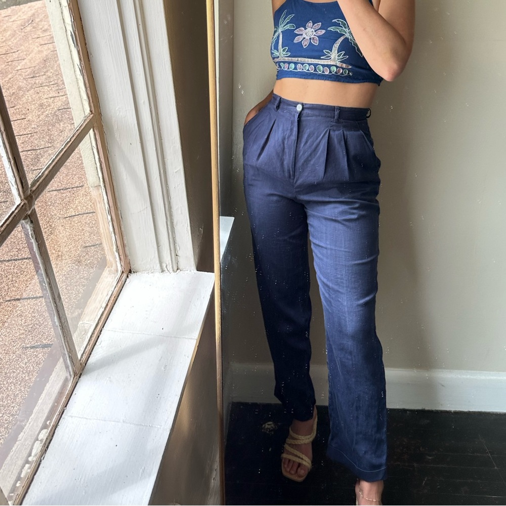 Talbots linen trousers
